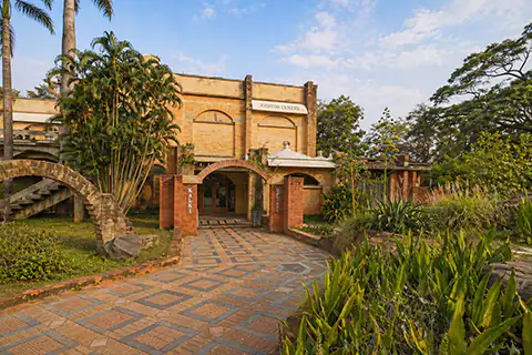 Auroville Visitors Centre near Matrimandir