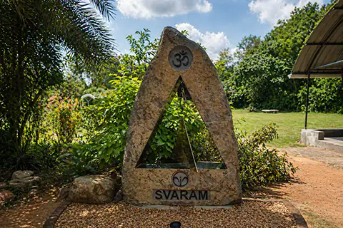 SVARAM Sound Garden in Auroville